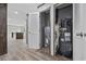 Modern utility closet with storage and access to HVAC system, in new construction home at 108 Forman Way, Aynor, SC 29511