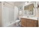 Bathroom with shower and vanity, offering both functionality and style at 139 Avian Dr. # 6-201, Pawleys Island, SC 29585