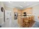 Spacious kitchen featuring an island with seating and stainless steel appliances at 139 Avian Dr. # 6-201, Pawleys Island, SC 29585
