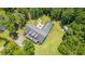 Aerial view of the property showcasing the home, pool, shed, and spacious backyard at 140 Pixie Dust Ct., Myrtle Beach, SC 29588