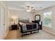 Bedroom with a bed, ceiling fan, carpet and a window at 140 Pixie Dust Ct., Myrtle Beach, SC 29588