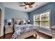 Bedroom featuring a ceiling fan and natural light from the window at 1733 24Th Ave. N, North Myrtle Beach, SC 29582