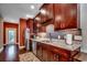 Functional kitchen design with stainless steel appliances, stylish backsplash, and granite counters at 1733 24Th Ave. N, North Myrtle Beach, SC 29582