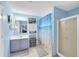 Well-lit bathroom featuring a vanity, mirror, shower-tub combo, and a clean aesthetic at 180 Weeping Willow Dr., Myrtle Beach, SC 29579