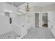 Spa-like bathroom with a glass shower, freestanding tub, custom tile flooring, and modern fixtures at 2192 Eastwoods Dr., Conway, SC 29526