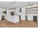 Modern kitchen featuring white cabinets, stainless steel appliances, and a center island at 2192 Eastwoods Dr., Conway, SC 29526