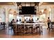 Stylish bar area with unique textures, modern lighting and coastal view at 222 Atlantic Breeze St., Myrtle Beach, SC 29572