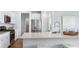 Bright kitchen boasts stainless appliances, stone countertops and white cabinets at 222 Atlantic Breeze St., Myrtle Beach, SC 29572