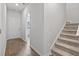 View of a townhome's foyer with stairs and entry to another room at 244 Jasper Overlook Way # 244, Myrtle Beach, SC 29588