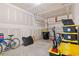 Spacious garage featuring a bike, storage containers, and ample room for parking and storage at 244 Jasper Overlook Way # 244, Myrtle Beach, SC 29588