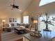 Bright and airy living room with stylish furniture and decor at 312 Shelly Bay Ct., Surfside Beach, SC 29575