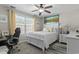 Cozy bedroom with a full sized bed, a desk, and bright natural light at 408 Capua Ct., Myrtle Beach, SC 29588