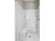 Large tiled shower with built in seat and shelving at 409 Cypress View Ave., Little River, SC 29566