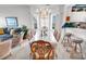Cozy dining area with lots of light and views of the living room at 4400 Turtle Ln. # 2-D, Little River, SC 29566