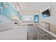 Cozy bedroom with two beds, bright decor, and a mounted TV at 4800 S Ocean Blvd. # 706, North Myrtle Beach, SC 29582