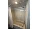 Clean bathtub and shower with a shower curtain at 4800 S Ocean Blvd. # 706, North Myrtle Beach, SC 29582