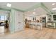 Open kitchen design with center island, breakfast bar, and stainless steel appliances at 52 Trimmings Ct., Pawleys Island, SC 29585