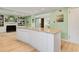 Spacious kitchen island with granite countertop and bar stool seating at 52 Trimmings Ct., Pawleys Island, SC 29585