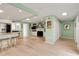 Open floorplan featuring kitchen, living room and dining area at 52 Trimmings Ct., Pawleys Island, SC 29585