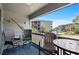 A serene balcony offers an unobstructed view of a multi-story condo community at 6001 N Ocean Blvd. # 137, North Myrtle Beach, SC 29582