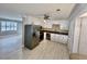 Modern kitchen boasting stainless steel appliances, white cabinets, and contemporary finishes at 616 Mckinley Way, Conway, SC 29526