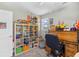 Bedroom featuring neutral walls, a ceiling fan, and a large desk for work and study at 715 Hobonny Loop, Longs, SC 29568
