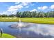 A water fountain is visible in this attractive golf course community at 765 Shaftesbury Ln., Conway, SC 29526