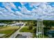 Aerial view of the town featuring the Ayndia water tower at 943 Oak St., Aynor, SC 29511
