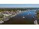 Aerial view of community marina and waterfront homesites at Lot 142 Millbank Rd., Georgetown, SC 29440