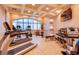 Gym featuring weight machines, free weights, treadmills, and a large mirror for a complete workout at 1105 S Ocean Blvd. # 128, Myrtle Beach, SC 29577