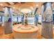 Elegant lobby featuring a mermaid statue fountain and themed pillars with custom murals by the indoor pool at 1105 S Ocean Blvd. # 128, Myrtle Beach, SC 29577