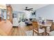 Comfortable living room with natural light, blue walls, and stylish furnishings at 1301 Pridgen Rd. # 903, Myrtle Beach, SC 29577