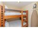 Bunk beds provide a space-saving sleeping arrangement, perfect for or guests at 1304 N Ocean Blvd. # 200, Myrtle Beach, SC 29577