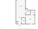 Floor plan of a condo featuring a living room, kitchen, two bedrooms, bathroom, and pantry at 1304 N Ocean Blvd. # 200, Myrtle Beach, SC 29577