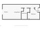 Floorplan showing kitchen, living room, bathroom, bedroom, and entry at 1304 N Ocean Blvd. # 505, Myrtle Beach, SC 29577