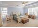 Bright bedroom with tray ceiling and two windows providing natural light at 1427 Mcmaster Dr., Myrtle Beach, SC 29575