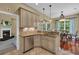 Charming kitchen featuring stainless steel appliances, granite countertops, and an adjacent dining area at 154 Harbor Oaks Dr., Myrtle Beach, SC 29588