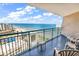 Balcony featuring ocean views and seating area at 205 74Th Ave. N # 1607, Myrtle Beach, SC 29577