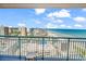 Balcony with ocean view overlooking the coastline at 205 74Th Ave. N # 1607, Myrtle Beach, SC 29577