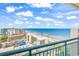 Balcony with ocean view overlooking the coastline at 205 74Th Ave. N # 1607, Myrtle Beach, SC 29577