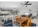 Open-concept dining area connecting kitchen and living room for seamless entertaining at 221 N Waccamaw Dr., Murrells Inlet, SC 29576