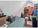 Finished attic space ideal for storage, featuring carpet and storage boxes at 315 14Th Ave. N, Surfside Beach, SC 29575