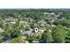 Aerial view of neighborhood homes surrounded by lush greenery at 3533 Lighthouse Way, Myrtle Beach, SC 29577