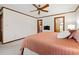 Spacious bedroom with a ceiling fan and neutral tones that create a relaxing atmosphere at 3533 Lighthouse Way, Myrtle Beach, SC 29577