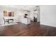 Bright, airy kitchen featuring stainless steel appliances and an adjacent dining area with hardwood floors at 4051 Mclamb Ave. # 4051, Little River, SC 29566