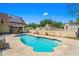Backyard pool with a gazebo, well maintained landscaping and vinyl fence at 528 George Washington Trail, Georgetown, SC 29440
