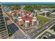Aerial view of the Waipani condo complex showing unique architecture and surrounding community at 609 Hillside Dr. S # D-17, North Myrtle Beach, SC 29582
