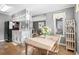 Open dining room adjacent to the kitchen and living room at 609 Hillside Dr. S # D-17, North Myrtle Beach, SC 29582