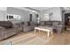 Spacious living room with connecting view to the kitchen area at 609 Hillside Dr. S # D-17, North Myrtle Beach, SC 29582