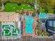 Aerial view showcasing the complex's amenities, including a pool, lounging areas, and green spaces for relaxation at 7200 N Ocean Blvd. # 1160, Myrtle Beach, SC 29572